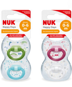 Bộ 2 ti giả Silicone Happydays 0-6m